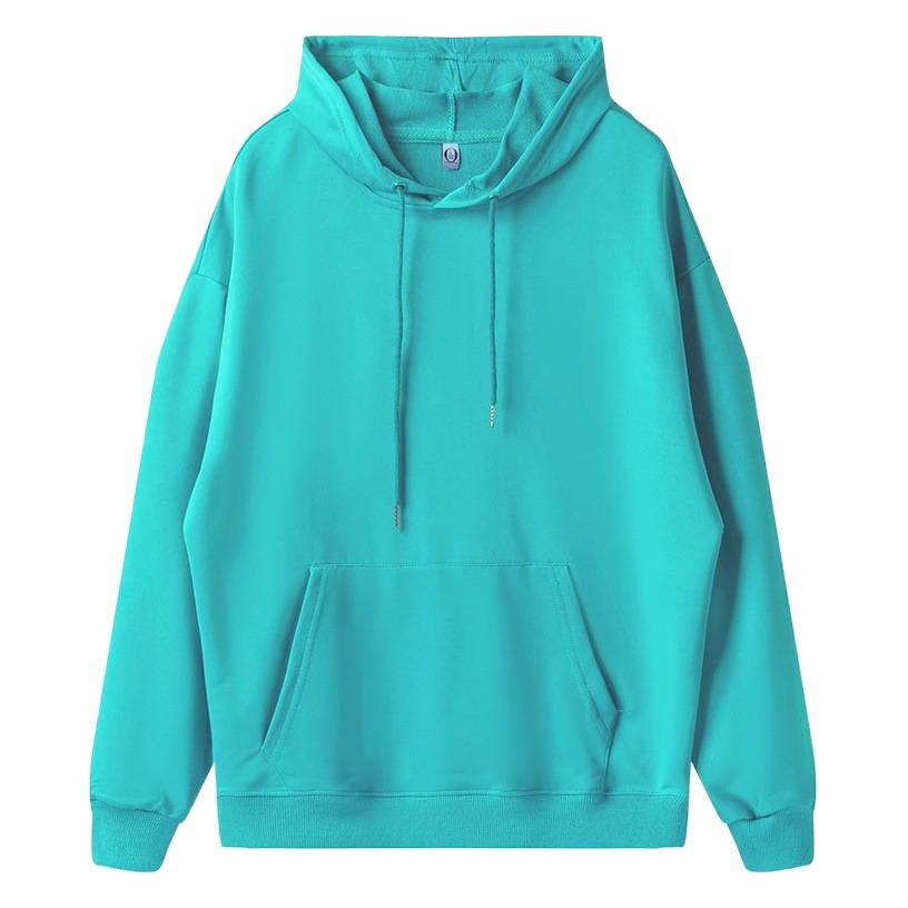 Sudadera con capucha de moda, de tejido fino, cómoda, sin bolitas, con hombros caídos, versátil, para otoño, de color sólido, estilo casual, personalizable