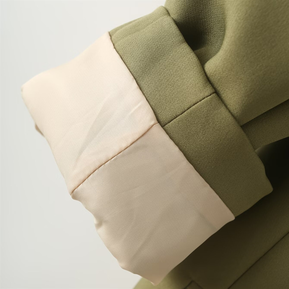 GraceChic Cross-Border Source PB&ZA Women's Clothing 2024 Autumn Winter New Solid Color Commuter Suit Set Casual Wide-Leg Pants_voghion.com