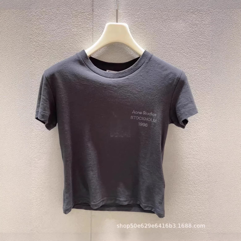 2026 Early Spring New Product Ac Unisex 1996 Logo Printed Short-Sleeved Slim Fit T-Shirt Top