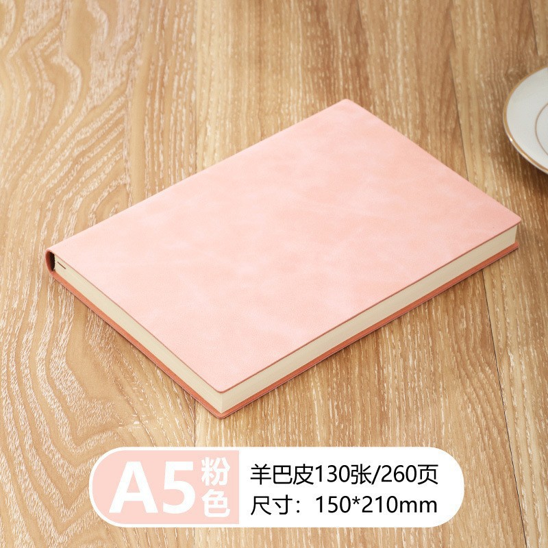 Cuaderno A5, cuaderno grueso personalizado de piel de oveja, cuaderno de piel de oveja suave, bloc de notas de negocios A6 grueso, cuaderno B5.