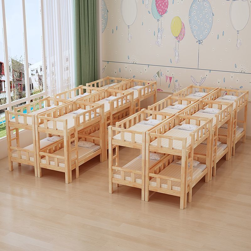 托管班上下床橡木实木双层床幼儿园学校宿舍床午休尺寸款式可定|undefined