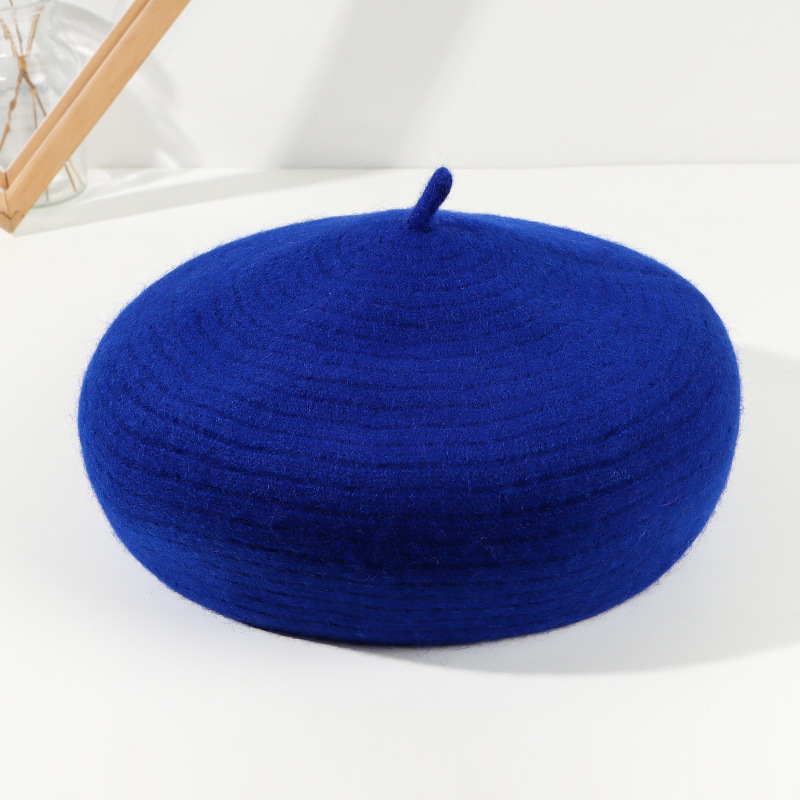 Otoño y invierno de moda de lana Boina niños retro sombrero japonés Inglés elegante sombrero pintor temperamento
