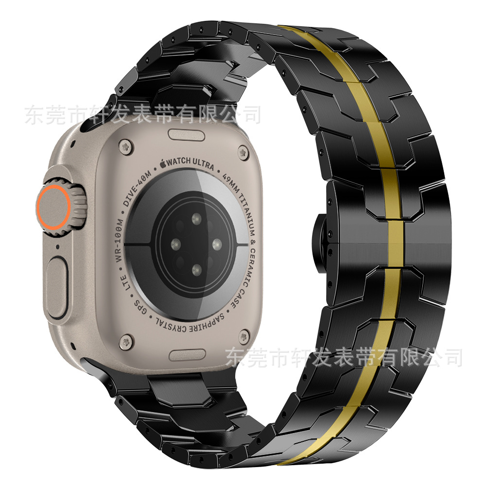 Adecuado para Apple Watch Apple I watch12345678Ultra correa de acero metálico correa de reloj de acero inoxidable