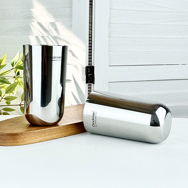 Chockmen Zhuo Deming 18 / 10 acero inoxidable taza de cerveza gruesa taza de vino taza de jugo taza de leche taza de agua