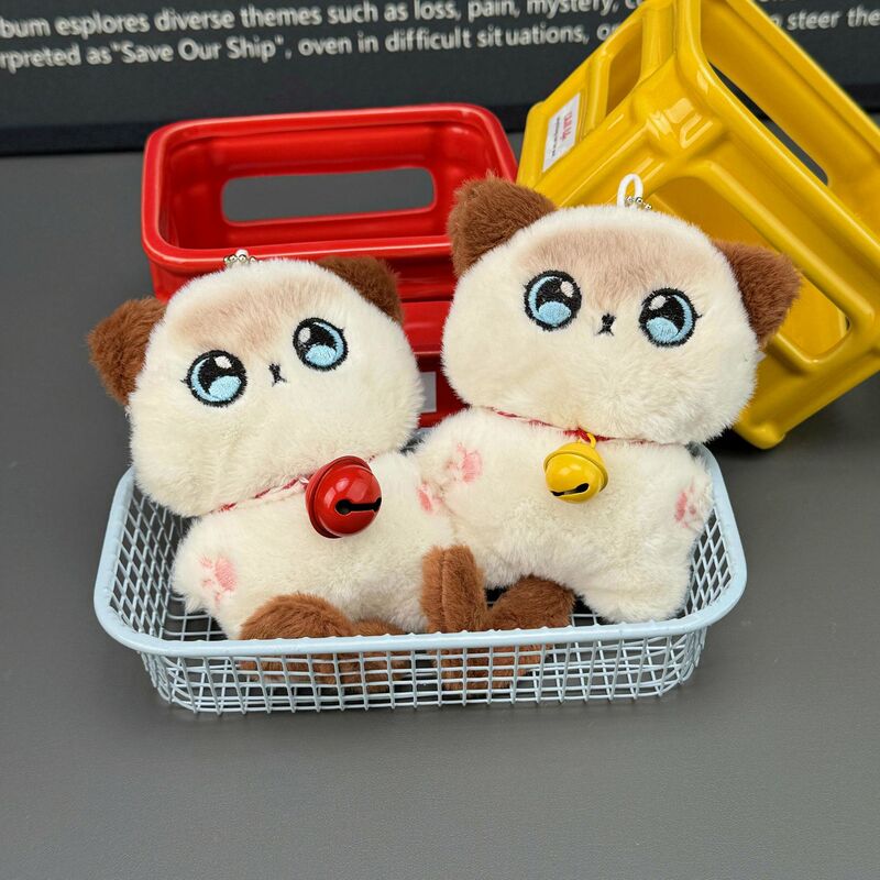 新しい漫画の鐘子猫ぬいぐるみ人形ペンダントかわいい猫バッグキャッチ人形機人形卸売|undefined