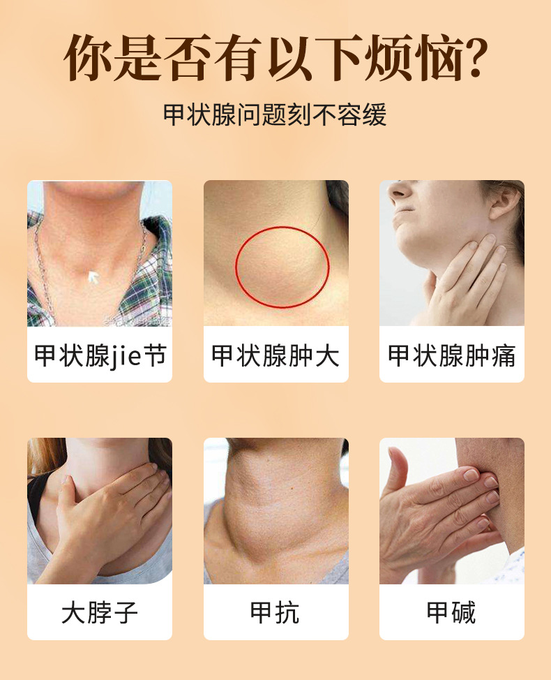 Thyroid Care Cream Neck Massage Cream 30g External Application for Wellness Massage specifications