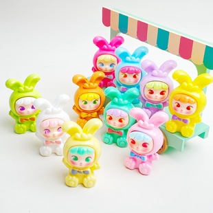 New Love Letter, Ten Thousand Little Bunny Resin Ornaments, Cute and Creative Trendy Toy Dolls, DIY Accessories, Cute Particles