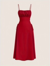 G 93835 Sleeves Tie Waist Dress �����B��ȹ �W���羳