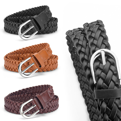Ladies' Retro Belting Waistband for Casual Pants and Dresses, Fine Slim No-Hole Women's Belt, Yiwu Cross-Border Wholesale