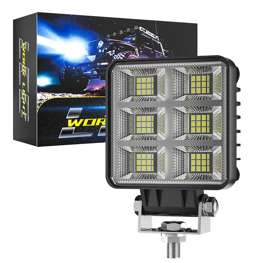 DXZ汽车LED工作灯4英寸泛光挖掘机卡特驾驶室顶灯驾驶灯散光大臂