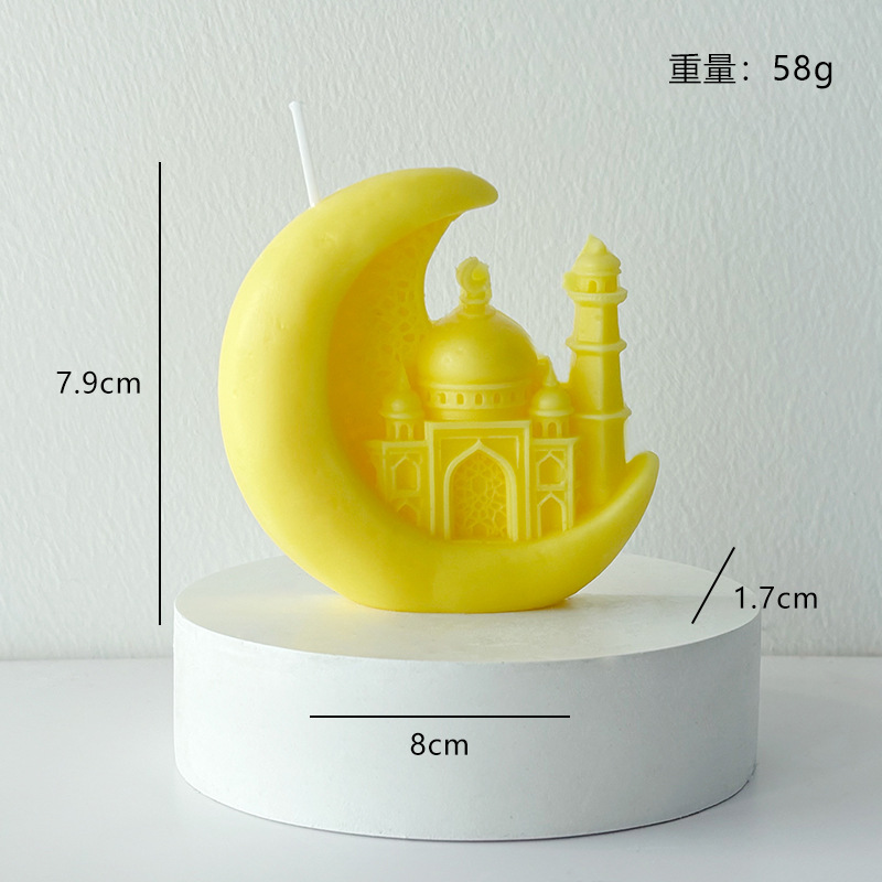 Mond Und Stern Duftkerze Im Orientalischen Architekturstil_voghion.com