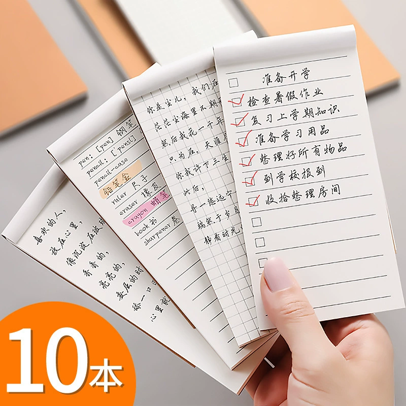 Экологически чистые практические заметки можно разорвать небольшую книгу с портативным небольшим блокнотом TODO план корейских канцелярских товаров