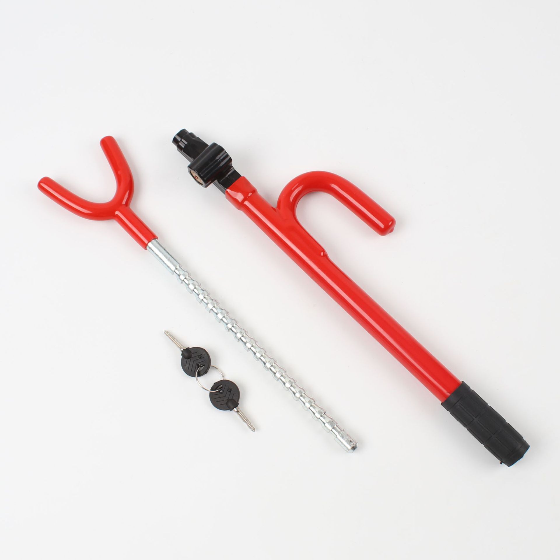Foreign Trade Car Anti-Theft Lock Car Safety Lock Car Steering Wheel Lock Retractable Adjustable Harpoon Lock U-Shaped Hook Lock