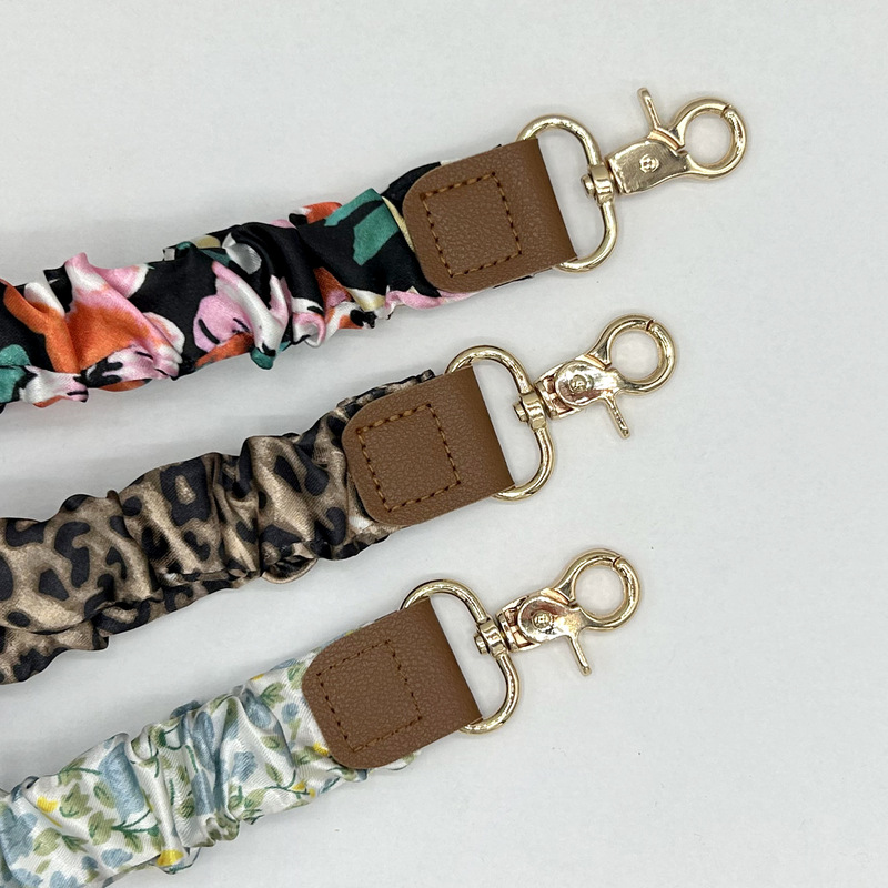 European and American Cross-Border Multifunctional Fabric Elastic Lanyard Lobster Clasp Lanyard Large Intestine Ring Leather Key Lanyard Neck Chain European and American Cross-Border Multifunctional Fabric Elastic Lanyard Lobster Clasp Lanyard Large Intestine Ring Leather Key Lanyard Neck Chain