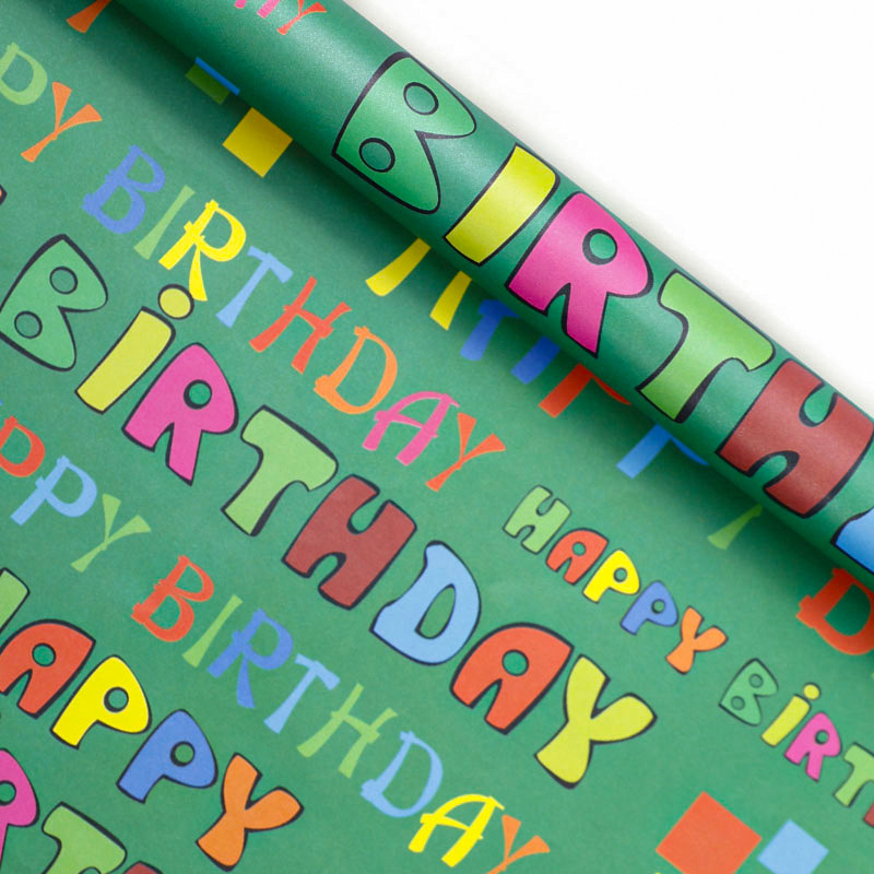 Los nuevos regalos temáticos de feliz cumpleaños de Amazon para el Día del Niño, papel de regalo kraft para fiestas de cumpleaños al por mayor