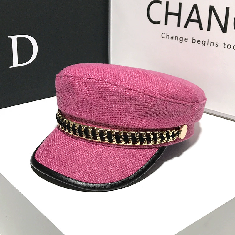 Нavy модная кепка, французский стиль, западный стиль, стиль Chanel, британский стиль