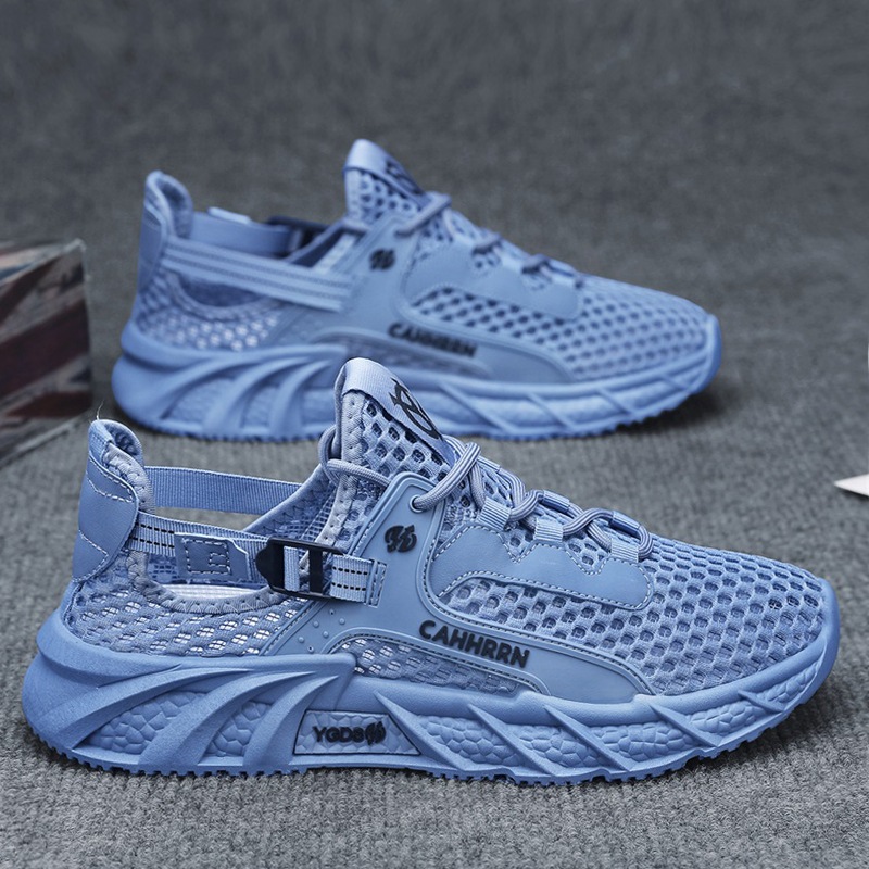 Zapatos de hombre verano 2025 nuevos zapatos huecos de malla grande zapatos deportivos transpirables para hombre zapatos de malla baja para hombre estudiantes