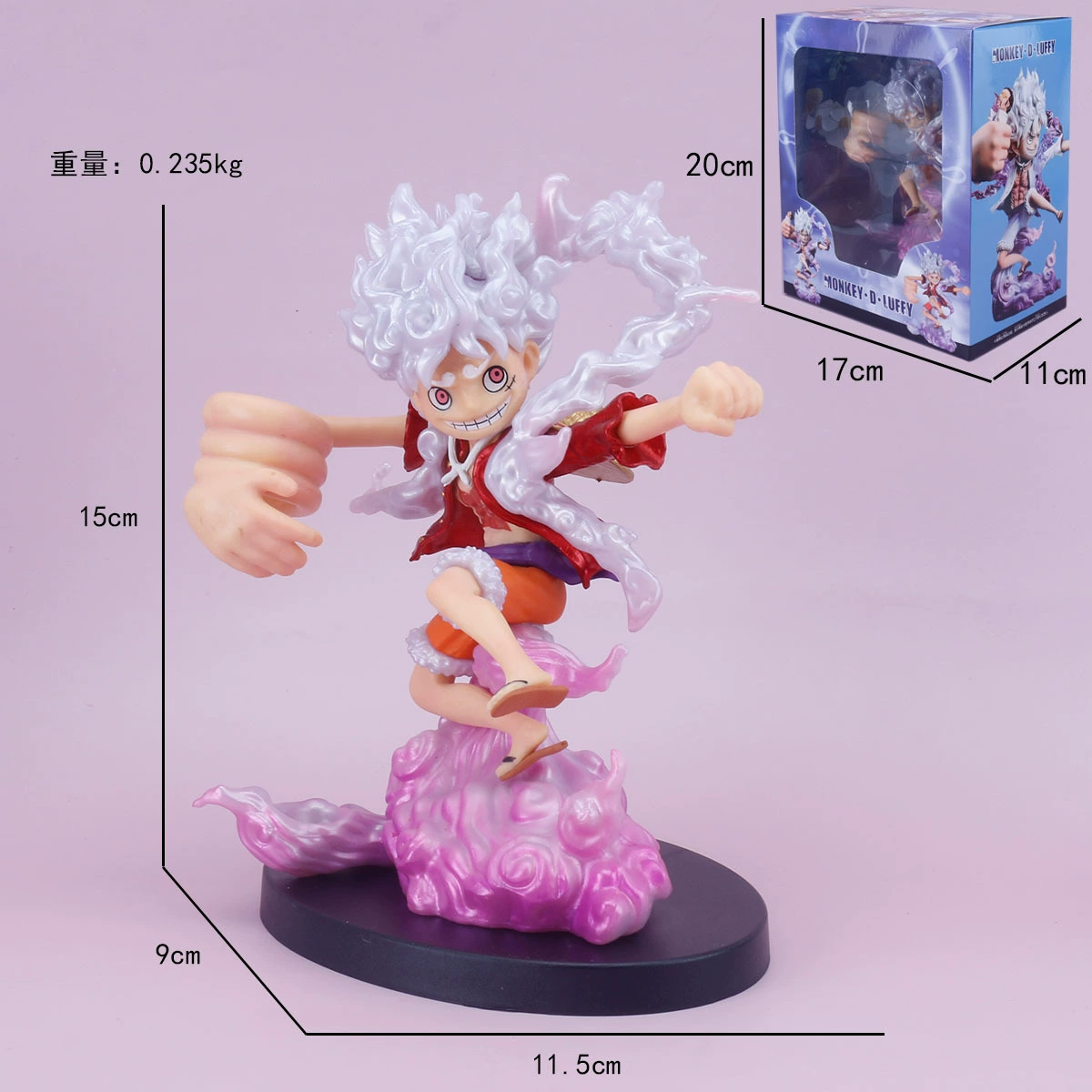 Фигура Luffy из PVC — коллекционная игрушка One Piece, несколько поз и выпусков, в пакетике или на окне