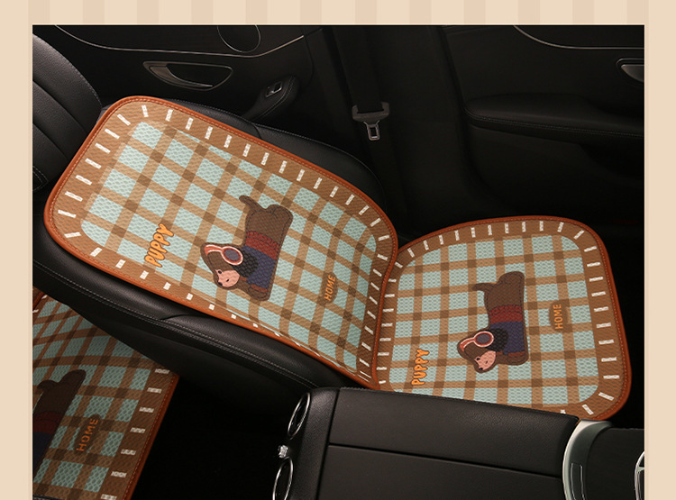 Car Seat Cushion, Breathable for Summer, Suitable for All Seasons, Women's Seat Cushion, Cute Seat Cover, High-End Feel, Semi-Covered New Style Seat Cover