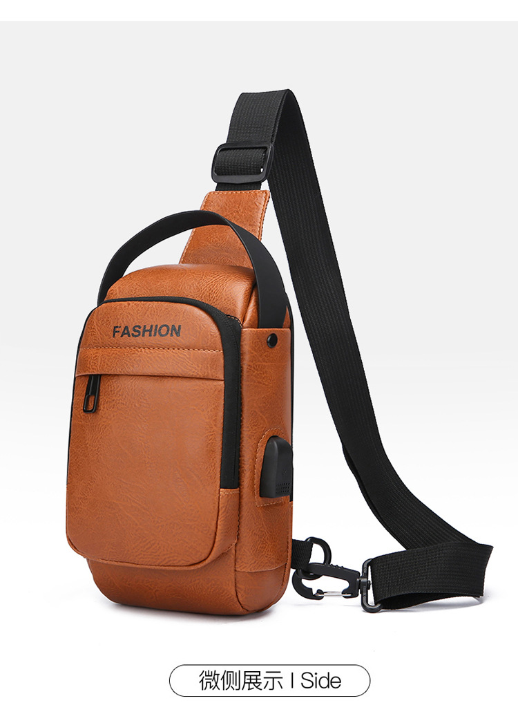 Men's chest bag, crossbody bag, anti-theft waist bag, outdoor sports bag, men's bag, crossbody bag, high-end cycling storage bag undefined