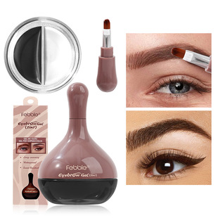 Ushas European and American Cross-Border Spot Eyebrow Cream + Eyebrow Gel Long-Lasting Styling Waterproof Not Easy to Smudge Eyebrow Cream Fbc007