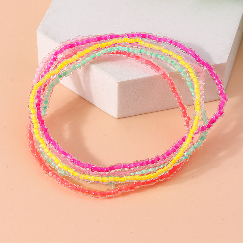 4g Weight Anklet Classification 1 Piece Quantity Holiday, Daily Occasion Plastic, Resin Material Round Pattern Spring&Summer Season Women's Gender Vacation, Classic Style Style Wholesale Jewelry Vacation Classic Style Round Plastic Resin Anklet 13