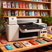 31度UV打印机小型手机壳塑料亚克力金属木板皮革浮雕光油印刷机器