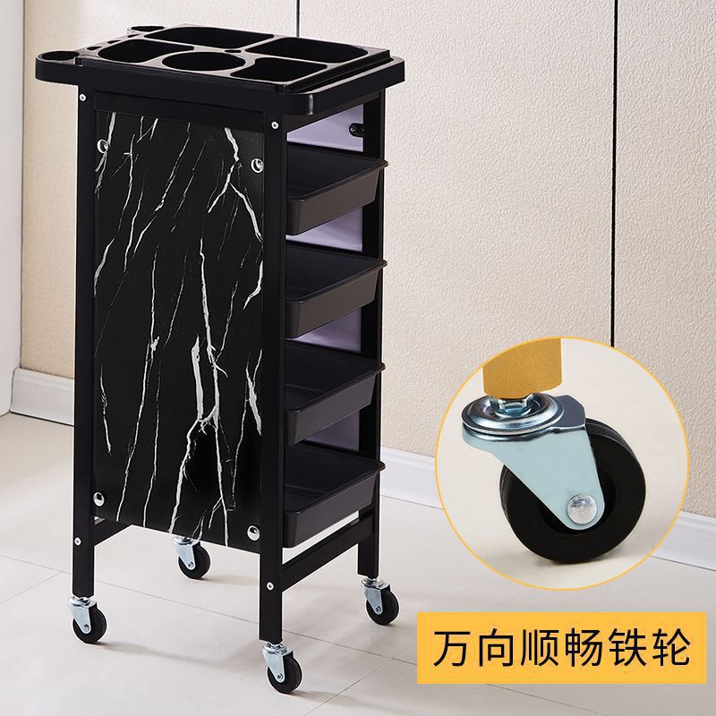 Carro de belleza, cochecito de peluquería, cochecito de peluquería, carro de herramientas, carro de barra de cinco capas, carro de peluquería, armario de herramientas de peluquería