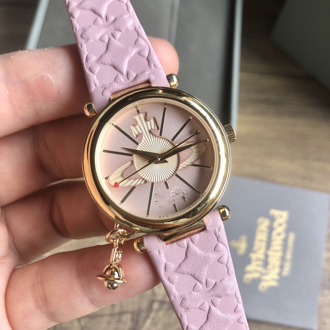 European and American Same Style Empress Compact Rose Gold Saturn Pendant Quartz Women's Watch Swiss Quartz Movement Watch