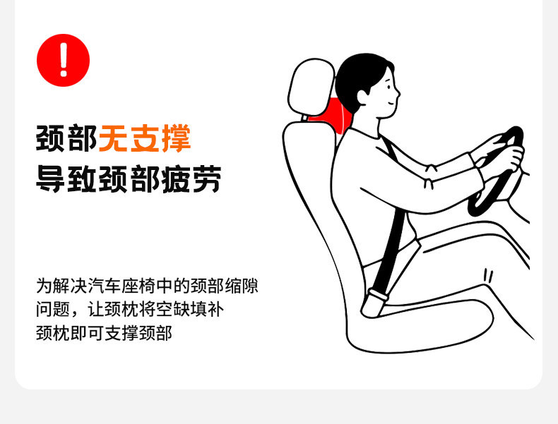 Suitable for Geely Xingyue/L/Boyu L/Xingyue L/Xingrui/Emgrand car pillow and lumbar support with double-layer neck and waist protection