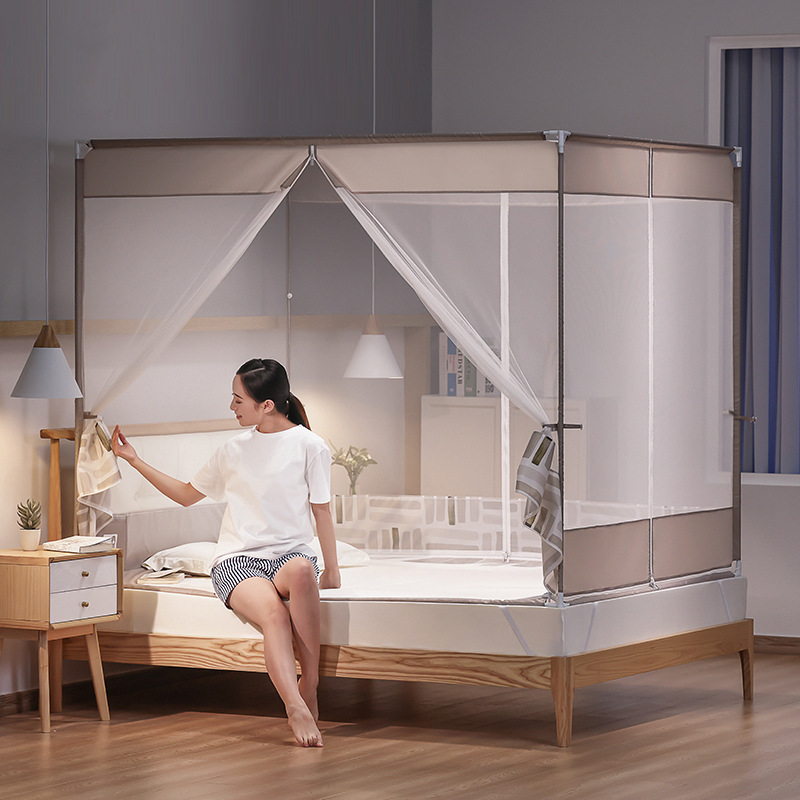 Little Polo's New Mosquito Net Household Classy Anti-Fall Kidsren's Baby Baby Prevents Falling Out of Bed 1.8m Bed Mother and Baby Bedroom