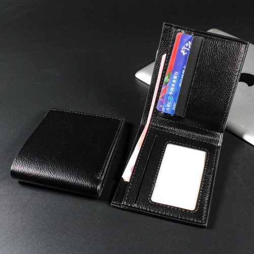  New Cross-border Supply Source PU Coin Pocket Card Holder Men's Wallet Short Model Multi-Card Slot Wallet Factory Wholesale