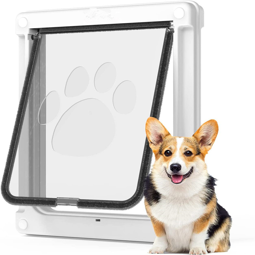 Puerta para Mascotas Talla S de Plástico de Libre Acceso para Perros y Gatos