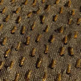 现货金丝弹力网布底重工立体珠管绣花面料连衣裙礼服裙服装刺绣布