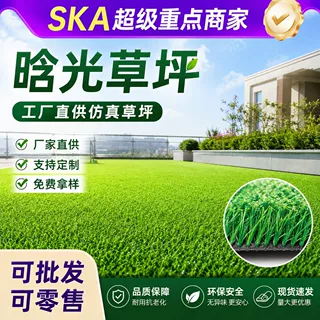 定制仿真草坪地毯 幼儿园户外塑料人工草皮绿植装饰 足球场草皮