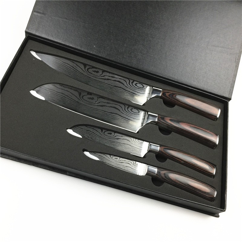 Caja de 4 piezas de Damasco Tiandi