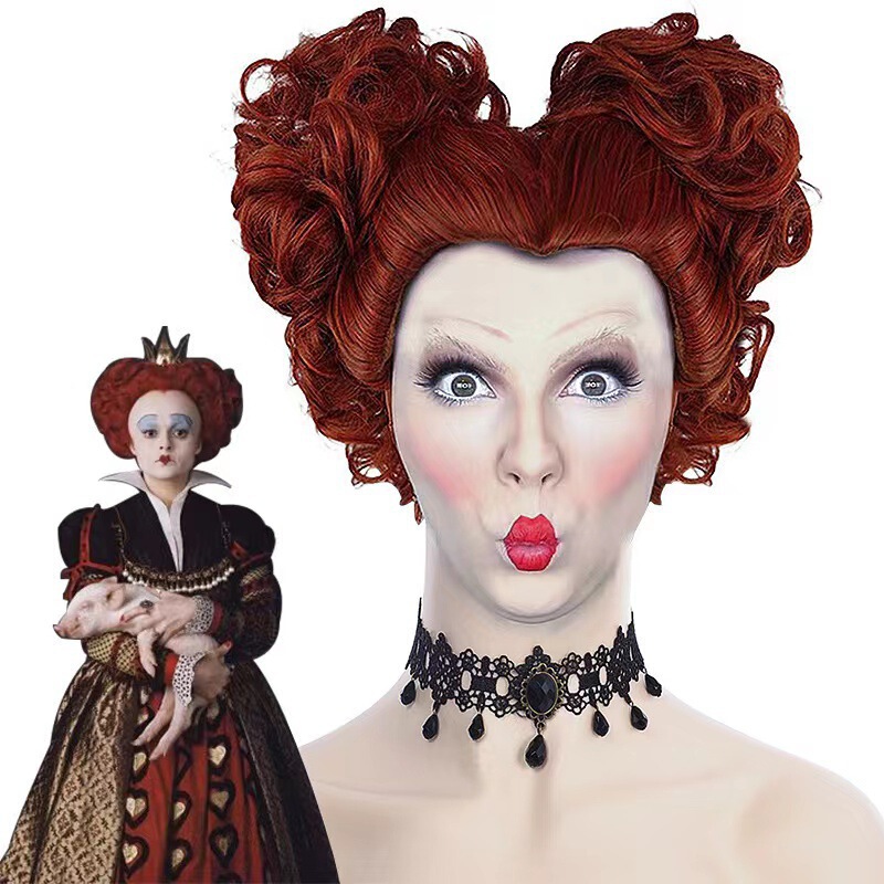 New Wig European and American Father Body-8Jun Witch Is Crazy Winifred Wig Red Queen Cos Wig