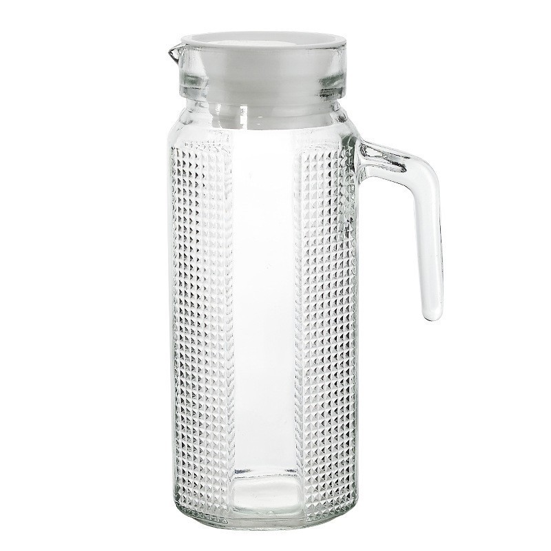 Set de jarra de vidrio grueso, gran capacidad, minimalista, uso doméstico