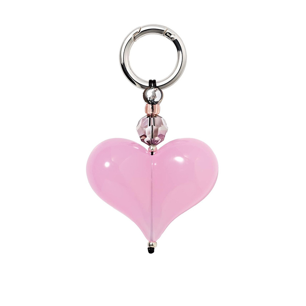 35g Weight Bag Pendant, Mobile Phone Pendant, Keychain Classification 1 Piece Quantity Alloy, Resin Material Heart Shape Pattern Cute Style 1 Piece Cute Heart Shape Alloy Resin Bag Pendant Mobile Phone Pendant Keychain 12