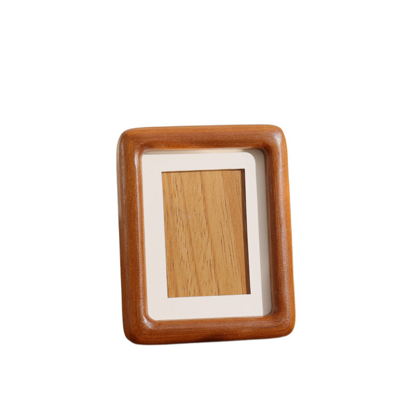 Mini adornos de escritorio de nuez negra marco de foto marco de mesa marco de pintura de estilo chino marco de madera caligrafía de madera maciza marco mini