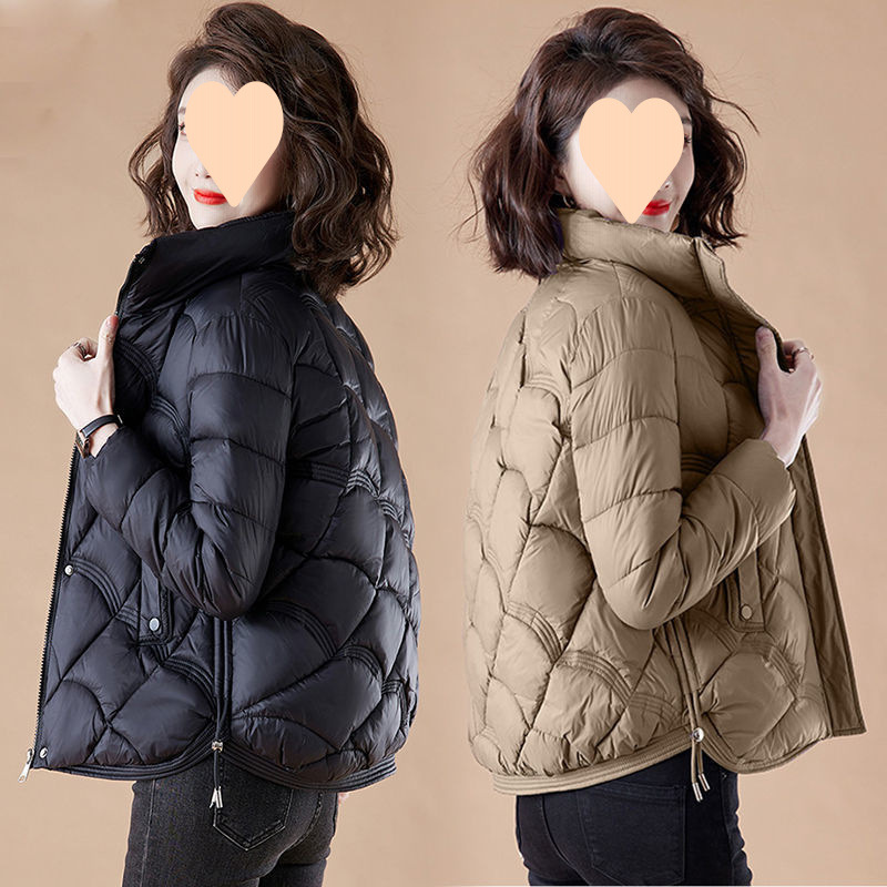 Down cotton jacket for women's winter clothes 2025 new cotton jacket small and fashionable thin cotton jacket short thickened jacket