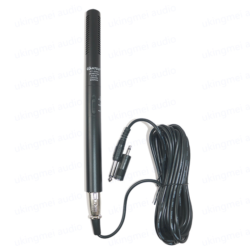 (2개) 아이티 HT-320A 용량 성 3 코어 전문 인터뷰 마이크 카메라 녹음 코러스 마이크