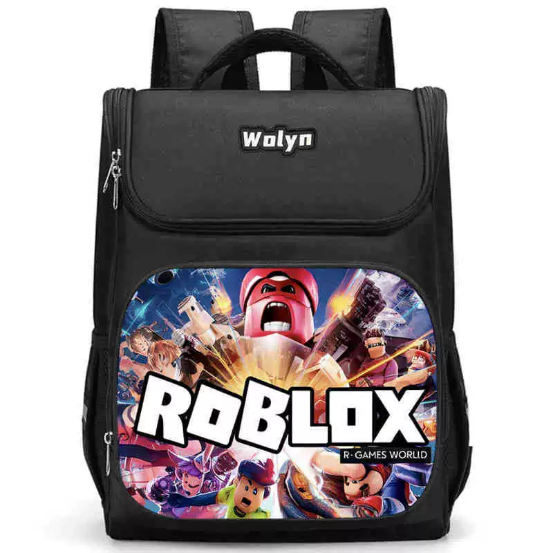 ROBLOX Roble Missing Printing Cross-border Package. Детские школьные сумки для начальной школы. Сумка поддерживает прямые продажи от производителя.