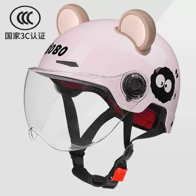 Motosiklet kaskı (dəbilqə): Safety Helmet, Summer Sun Protection - 3c-certification-light-briquettes-transparent-cute-bear-ears