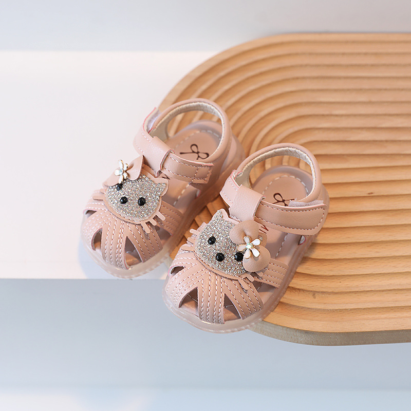 Sandali avvolti con scarpe da principessa antiscivolo per bambini con suola morbida per bambina estiva di 1-2 anni_voghion.com