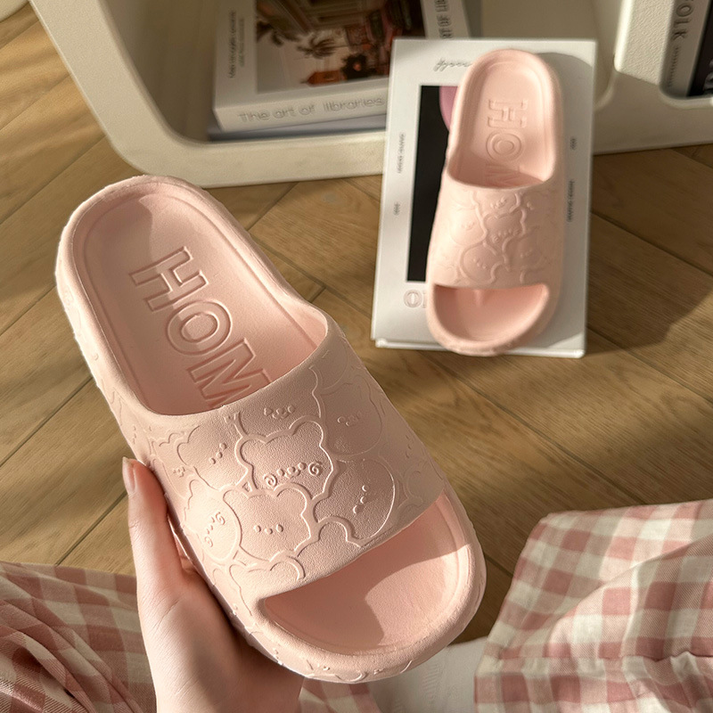 Eva zapatillas de mujer no olor pies antideslizantes casa de verano pareja interior baño casa sandalias de dibujos animados para hombre