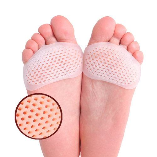 Silicone forefoot pad anti-pain insole women's foot protection anti-slip super soft honeycomb forefoot pad high heels anti-wear foot artifact