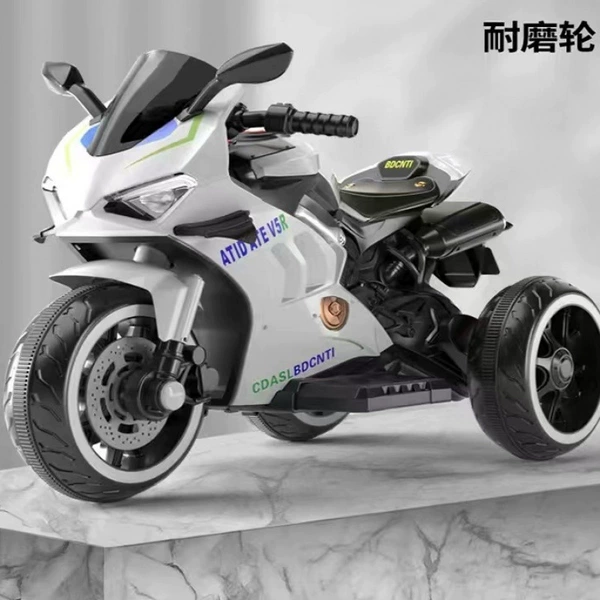 [White dual drive] Self-driving + Bluetooth + leather seat-5-year warranty + direct factory sales + suitable for babies aged 1-6