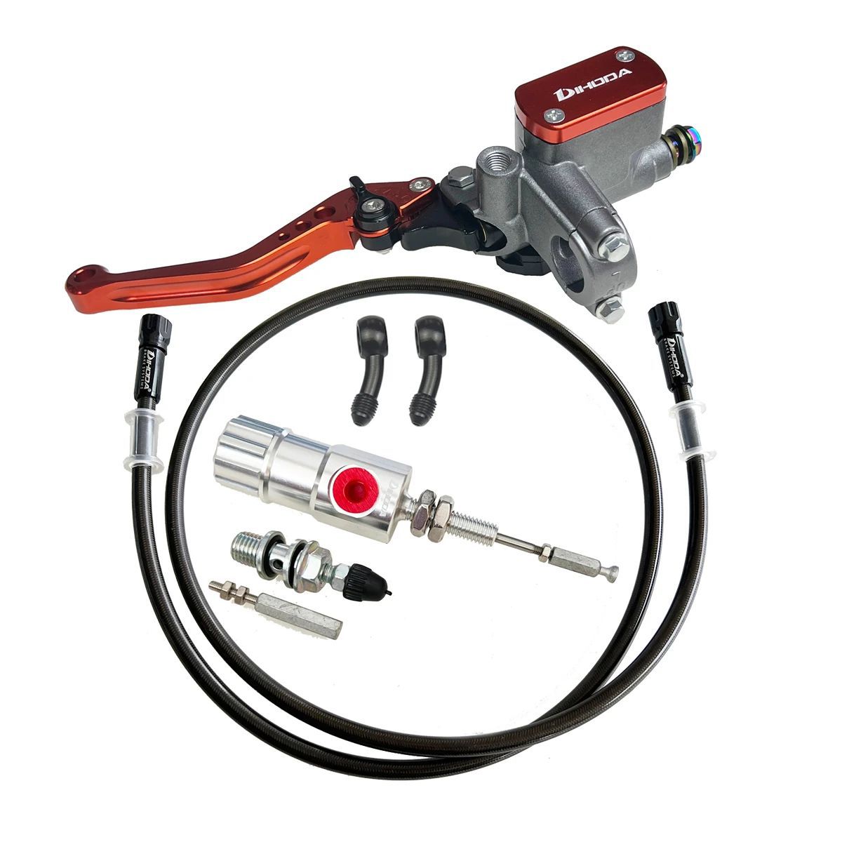 Motorcycle modified square pump clutch kit, cable-operated clutch converted to hydraulic clutch, hydraulic clutch master pump assembly parts