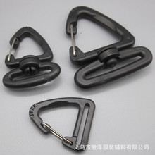 2.5CM三角勾扣  旋转三角转勾挂钩 织带固定 3.8CM旋转铁丝三角扣